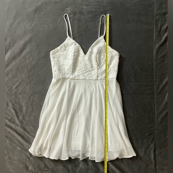 Lulu's White Lace Chemise Dress- Bridal, Wedding - Picture 3 of 5